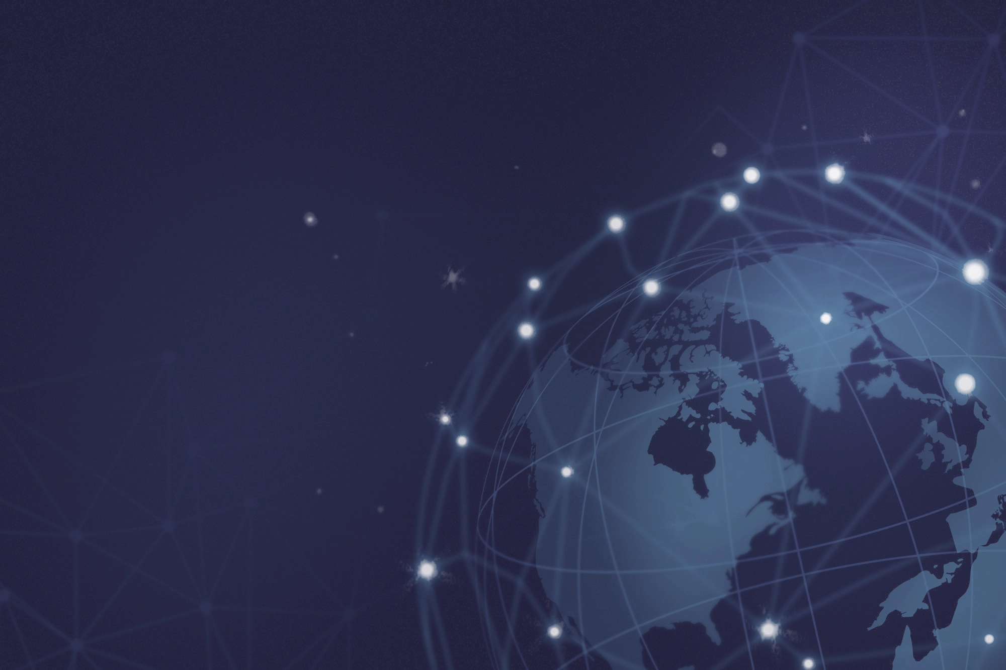 background escuro com uma ilustração tecnológica do planeta terra